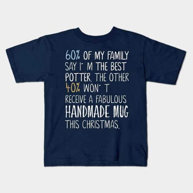 Handmade Mug - Pottery Tshirt Kids T-Shirt by Teequeque